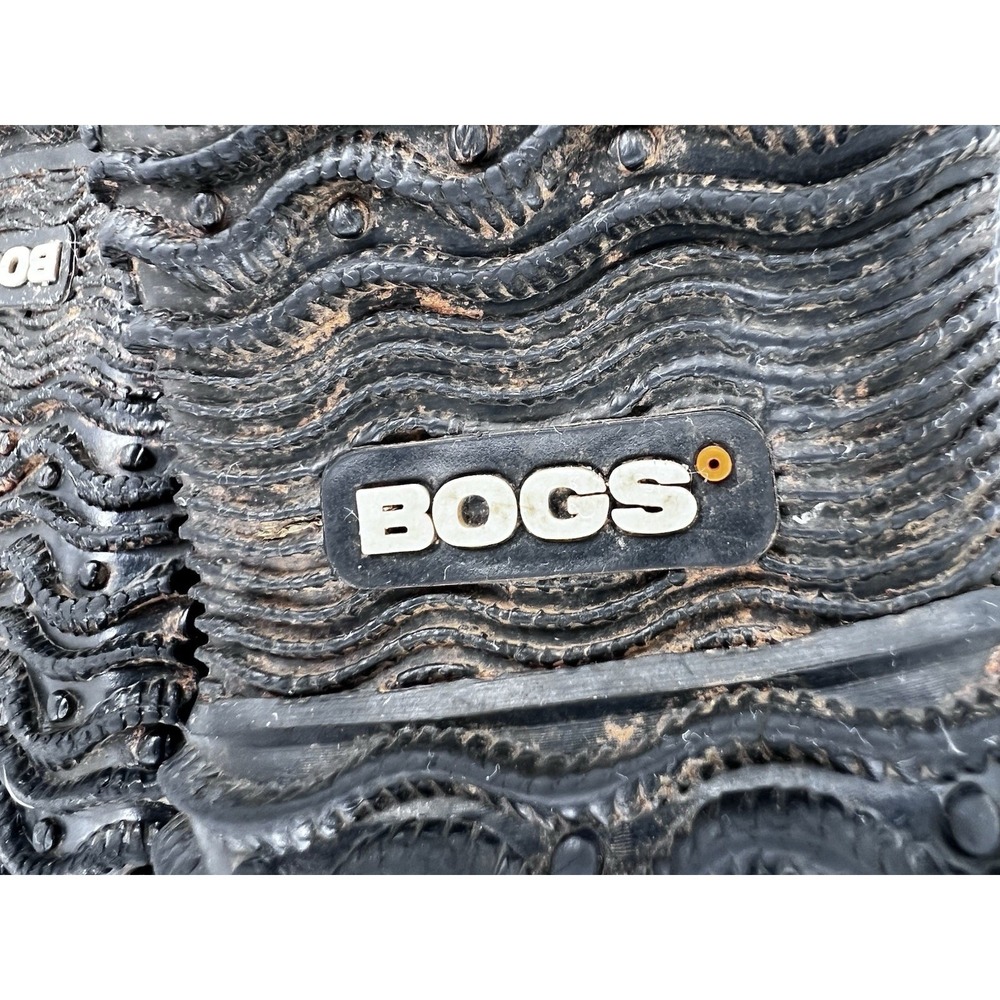 Bogs Urban Farmer Black 2eye Lace Up Womens Waterproof Rain Boots Size 8 - Picture 10 of 10